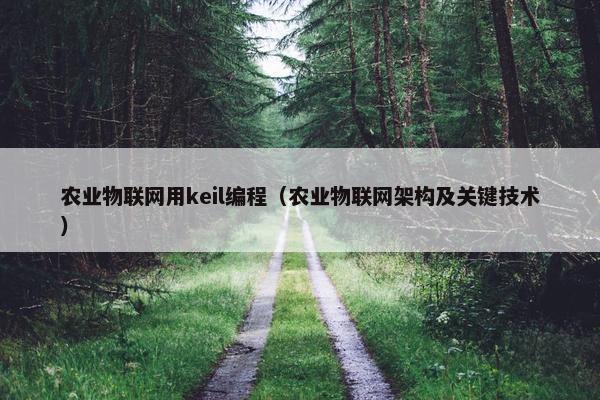 农业物联网用keil编程（农业物联网架构及关键技术）