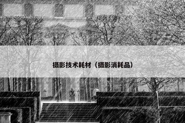 摄影技术耗材（摄影消耗品）