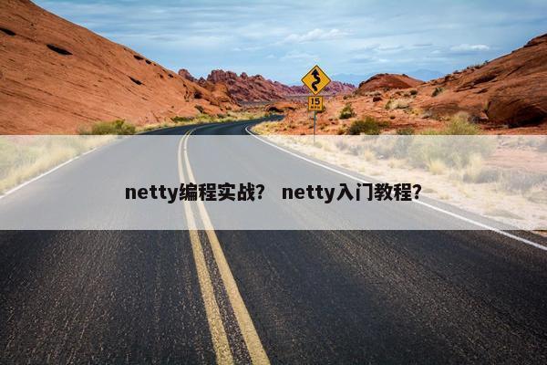 netty编程实战？ netty入门教程？