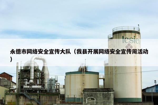 永德市网络安全宣传大队（我县开展网络安全宣传周活动）