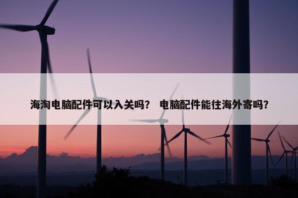 海淘电脑配件可以入关吗？ 电脑配件能往海外寄吗？