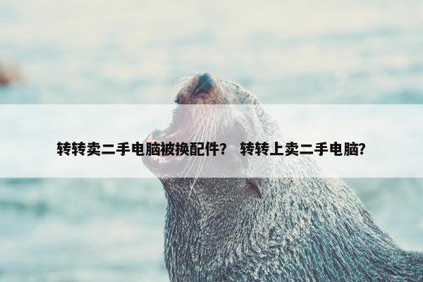 转转卖二手电脑被换配件？ 转转上卖二手电脑？