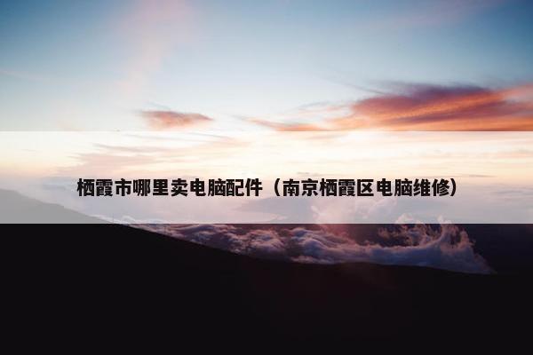 栖霞市哪里卖电脑配件（南京栖霞区电脑维修）