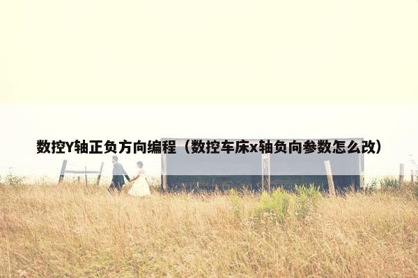 数控Y轴正负方向编程（数控车床x轴负向参数怎么改）