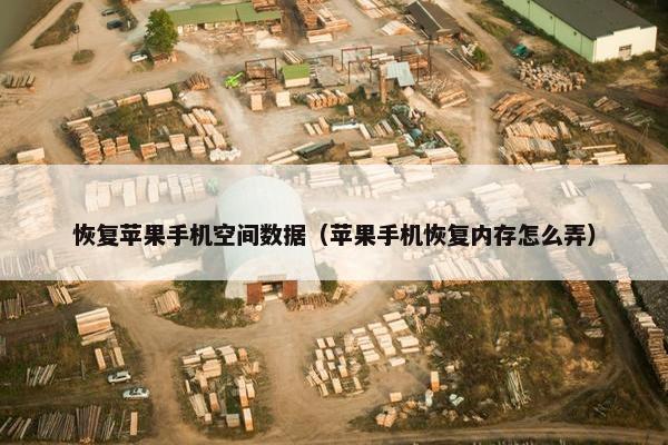 恢复苹果手机空间数据（苹果手机恢复内存怎么弄）