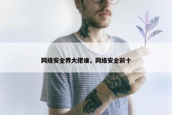 网络安全界大佬谁，网络安全前十
