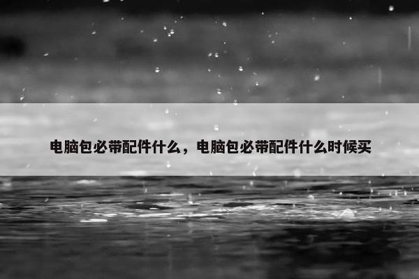 电脑包必带配件什么，电脑包必带配件什么时候买