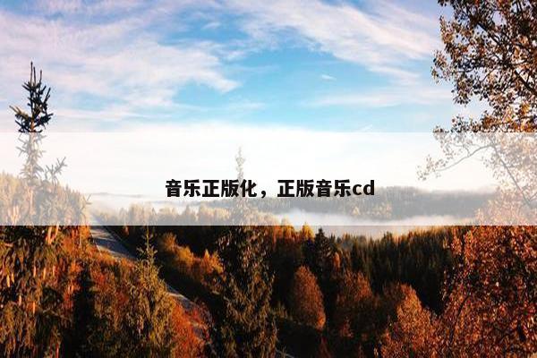 音乐正版化，正版音乐cd