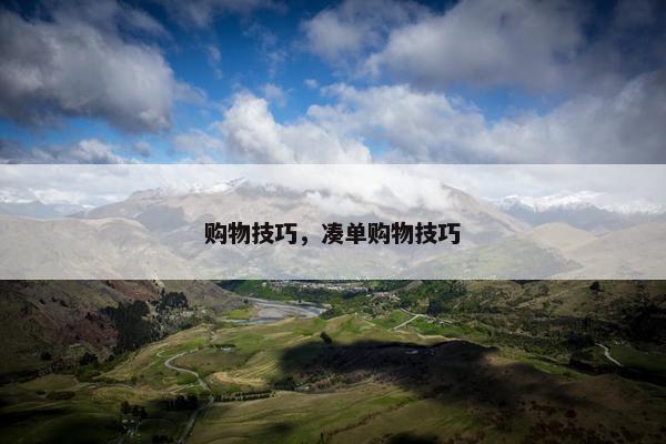 购物技巧，凑单购物技巧