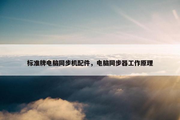 标准牌电脑同步机配件，电脑同步器工作原理