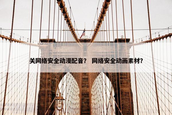 关网络安全动漫配音？ 网络安全动画素材？