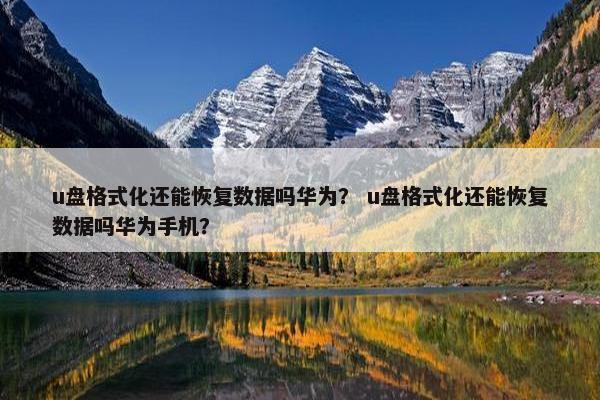 u盘格式化还能恢复数据吗华为？ u盘格式化还能恢复数据吗华为手机？