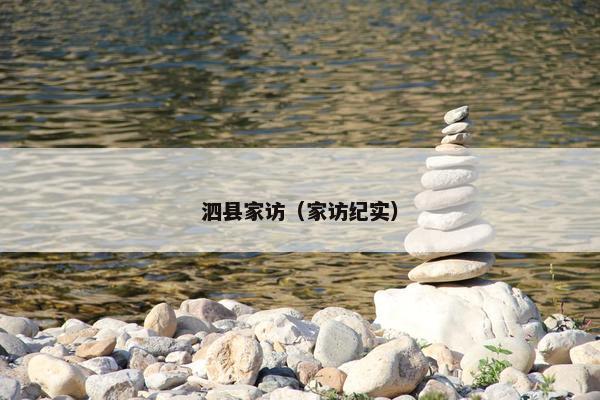 泗县家访（家访纪实）