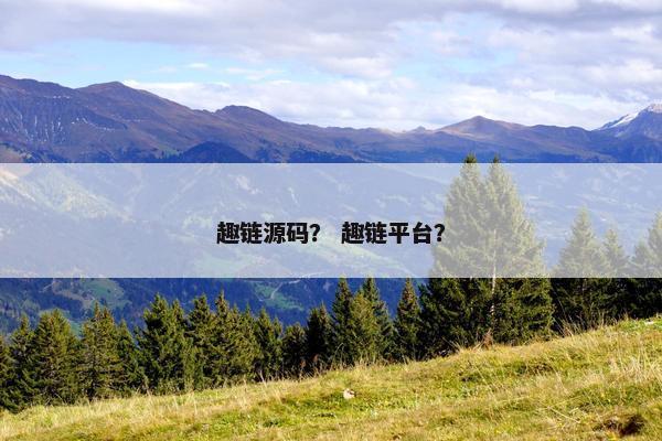 趣链源码？ 趣链平台？