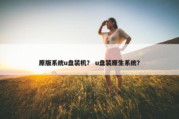 原版系统u盘装机？ u盘装原生系统？