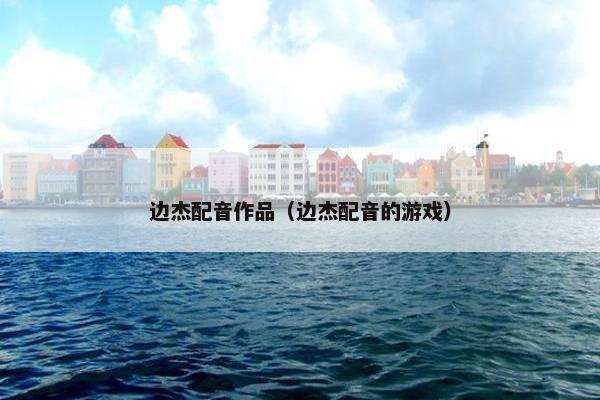 边杰配音作品（边杰配音的游戏）