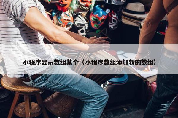 小程序显示数组某个（小程序数组添加新的数组）