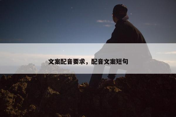 文案配音要求，配音文案短句