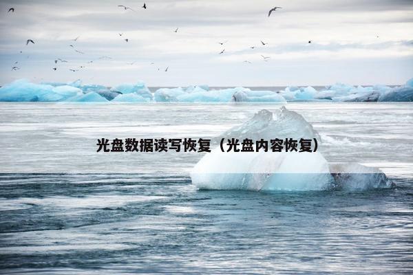 光盘数据读写恢复（光盘内容恢复）