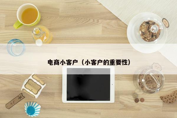 电商小客户（小客户的重要性）