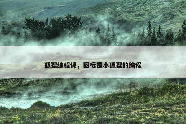 狐狸编程课，图标是小狐狸的编程