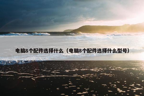 电脑8个配件选择什么（电脑8个配件选择什么型号）