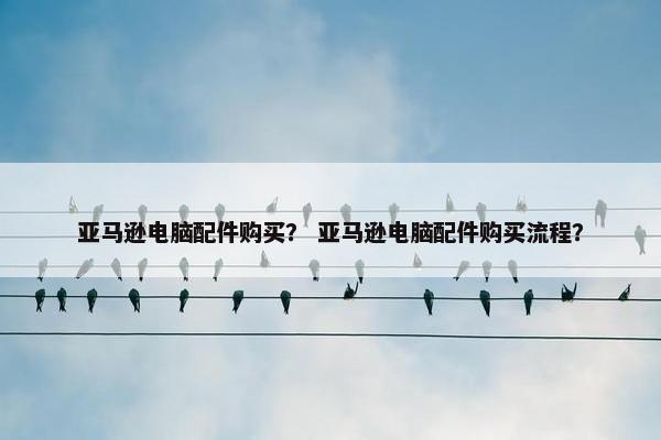 亚马逊电脑配件购买？ 亚马逊电脑配件购买流程？