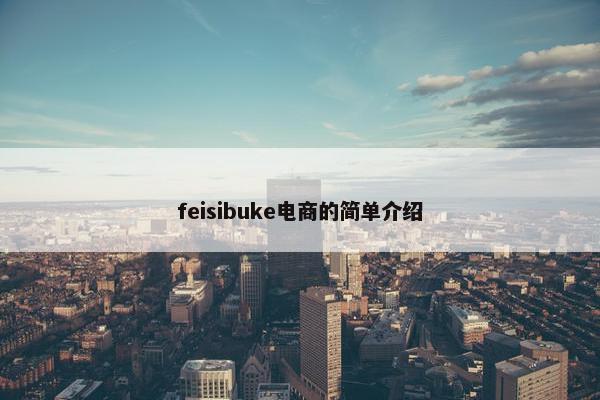 feisibuke电商的简单介绍
