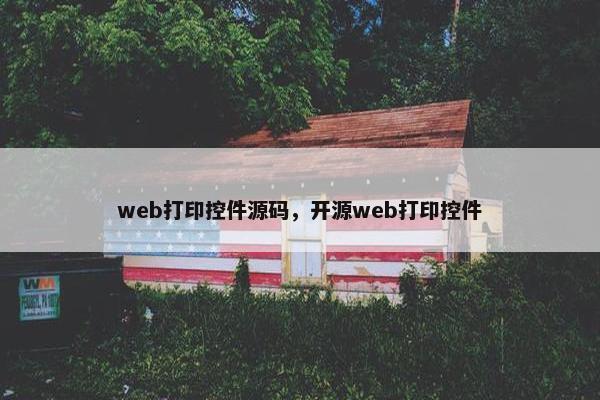 web打印控件源码，开源web打印控件