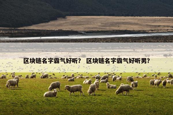 区块链名字霸气好听？ 区块链名字霸气好听男？