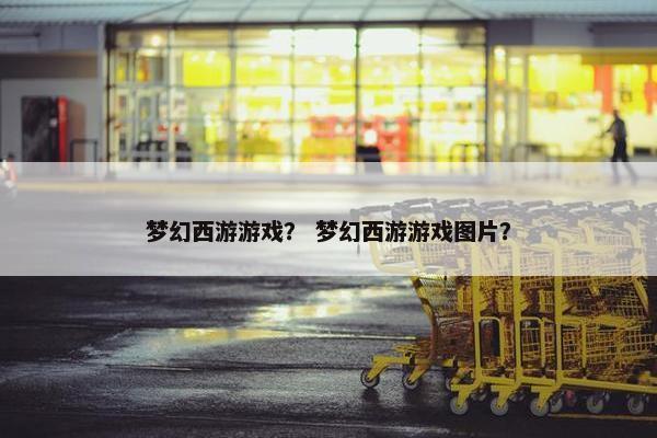 梦幻西游游戏？ 梦幻西游游戏图片？