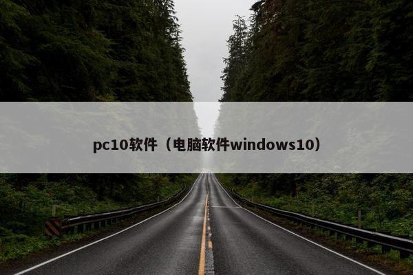 pc10软件（电脑软件windows10）
