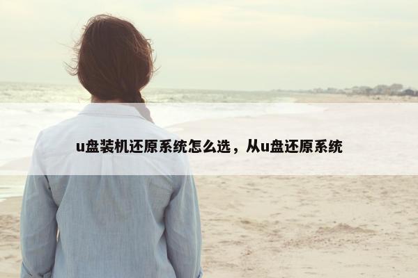 u盘装机还原系统怎么选，从u盘还原系统