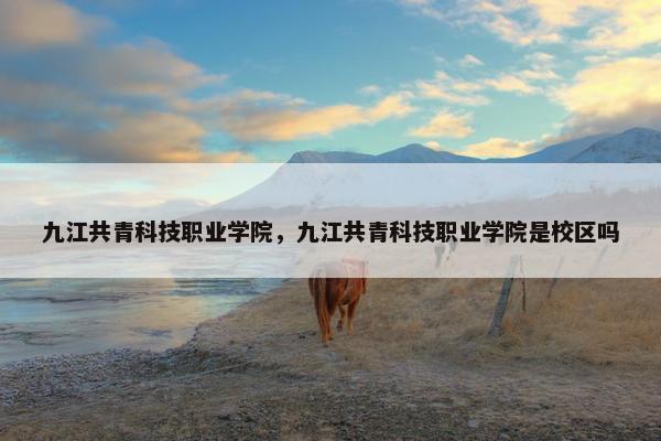 九江共青科技职业学院，九江共青科技职业学院是校区吗